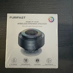 Black Wireless Shower Speaker with LED Display